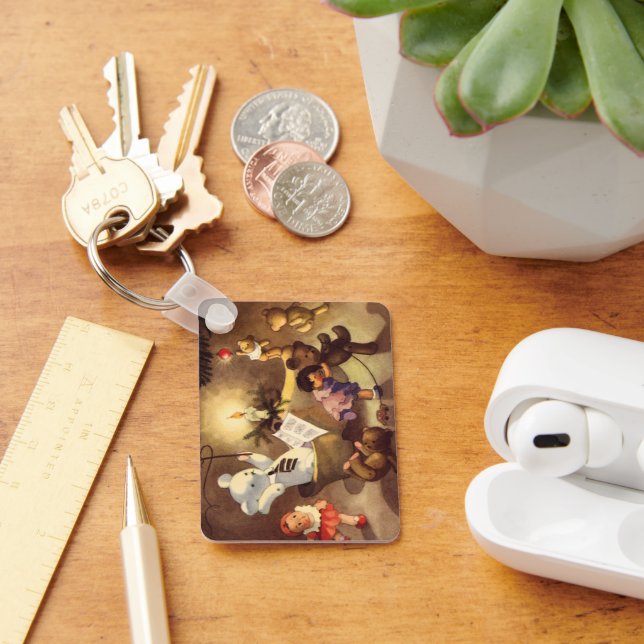 Chaveiro Brinquedos natais vintages, Bonecas Dançantes, Urs (Mesa)