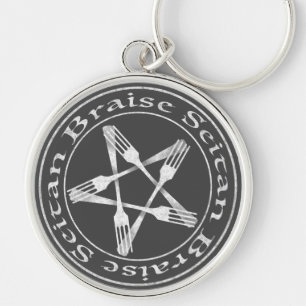 Chaveiro Brise Seitan Vegan Pentagram (versão leve)