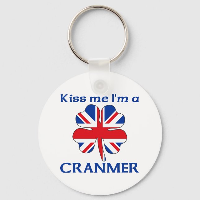 Chaveiro Britânico Personalizado Beija-me Sou Cranmer (Frente)