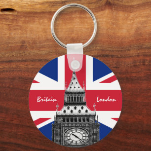 Chaveiro British Flag & Big Ben - London, Travel UK /sports