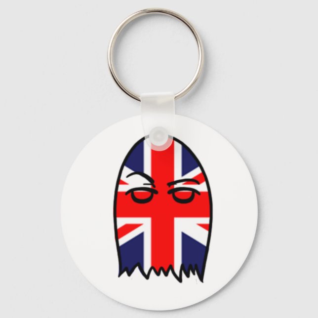 Chaveiro British Flag Ghostie (Frente)