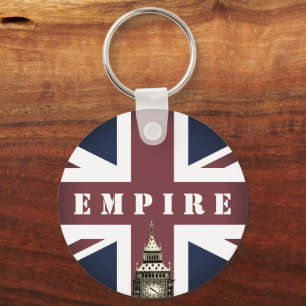Chaveiro British Flag, Reino Unido, Empire, Big Ben UK