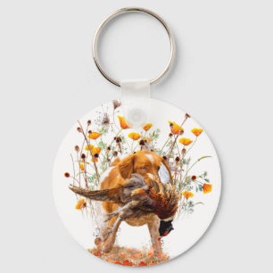 Chaveiro Brittany Spaniel, caçando café faisão Mug T-Sh