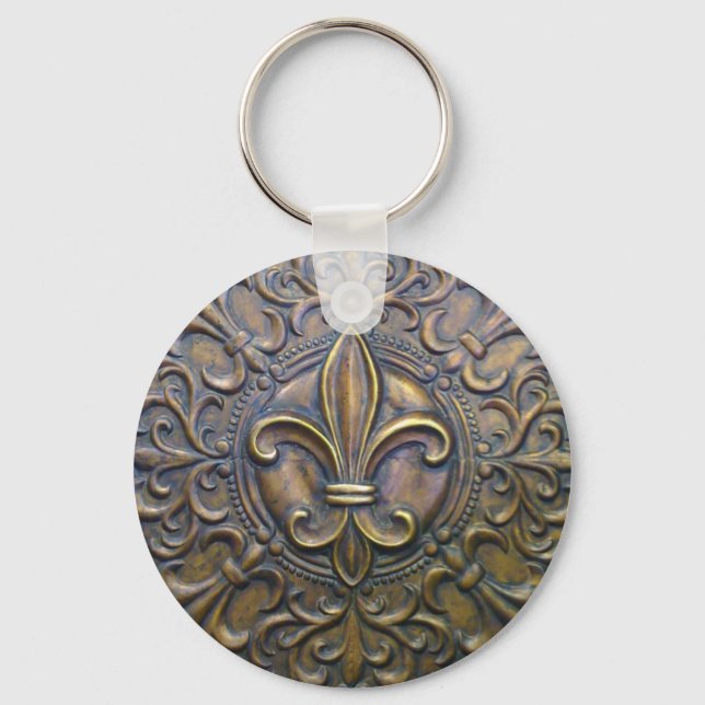 Chaveiro Bronze Fleur D' Lis (Frente)