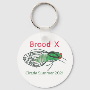 Chaveiro Brood X Cicada Verão de 2021