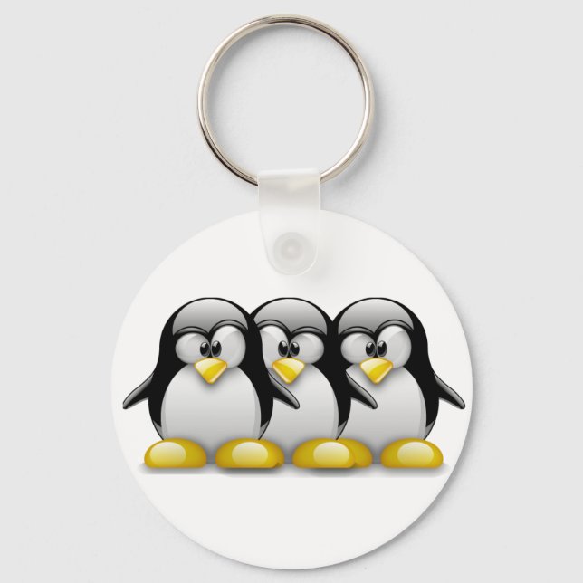 CHAVEIRO BROTHERS TUX LINUX (Frente)