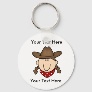 Chaveiro Brown da Cowgirl Personalizada