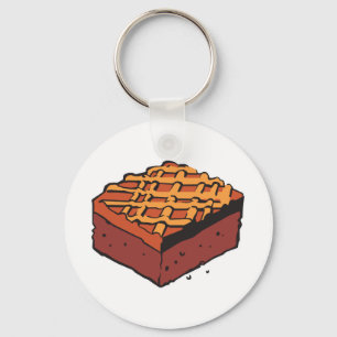 Chaveiro brownie de chocolate