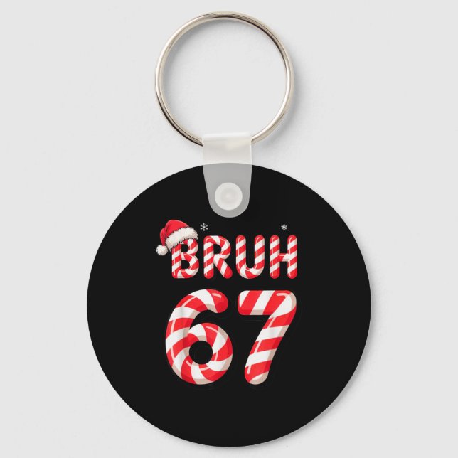 Chaveiro Bruh 67 Bastão de Natal Doce Para Meninos Adolesce (Frente)