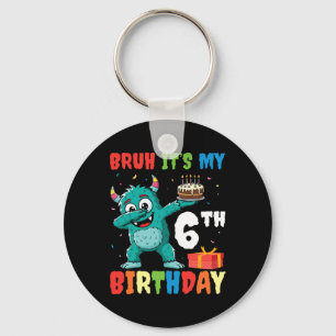 Chaveiro Bruh É o meu 6 de Aniversário do Halloween Monster