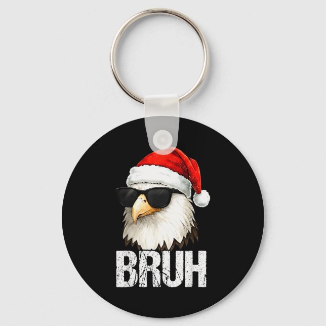 Chaveiro Bruh Eagle Christmas Funny Xmas For Mens Boys  (Frente)
