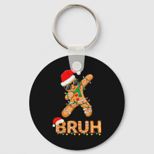 Chaveiro Bruh Engraçado Natal Homem de Biscoito de Gengibre
