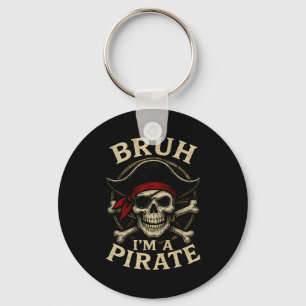 Chaveiro Bruh, eu sou um pirata preguiçoso cabeça de pirata