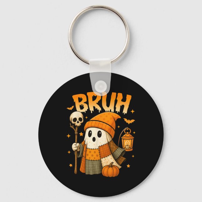 Chaveiro Bruh Ghost Halloween Cute Platwork Ghost Trick (Frente)
