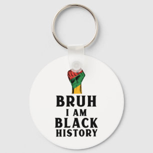 Chaveiro Bruh I Am Black History Sticker3