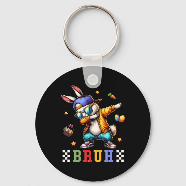 Chaveiro Bruh Memória Dia da Páscoa Engraçado Ovos Engraçad (Frente)
