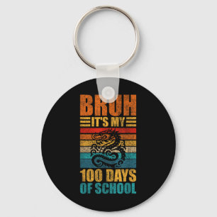 Chaveiro Bruh São Os Meus 100 Dias De Dragão Escolar 100º D