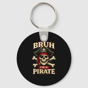 Chaveiro Bruh um olho de caveira de pirata remendo crossbon