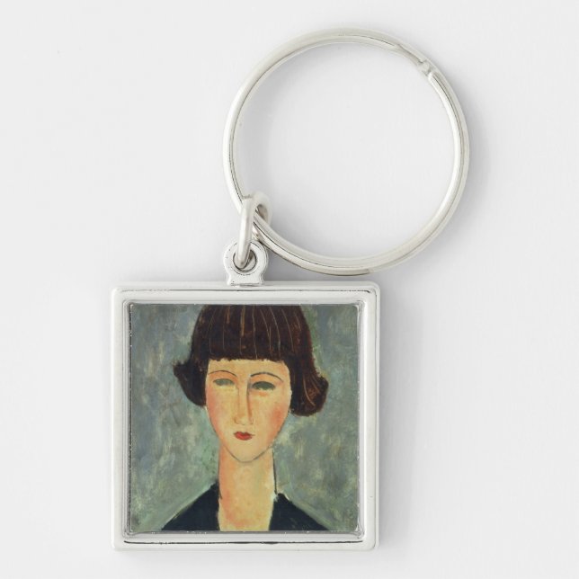 Chaveiro Brunette novo, 1917 (óleo em canvas) (Frente)
