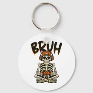 Chaveiro Brut Skeleton Gamer Dia de as Bruxas engraçado Jog