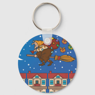 Chaveiro bruxa Befana do xmas