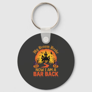 Chaveiro Bruxa de Bar de Volta ao Halloween Meu Vassoura Qu