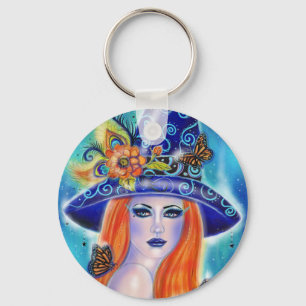 Chaveiro Bruxa de Divinia Colorful, por Renee Lavoie