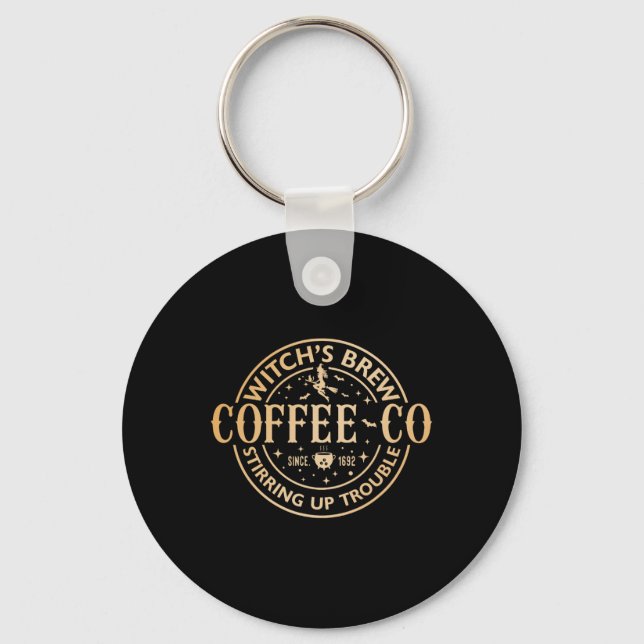 Chaveiro Bruxas Bream Café Cohalloween Feiticeira Amor Café (Frente)
