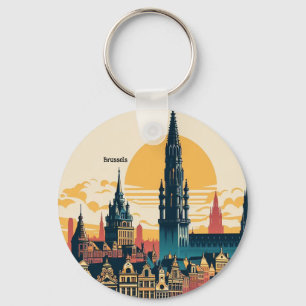 Chaveiro Bruxelas, Bélgica, pintura estilista