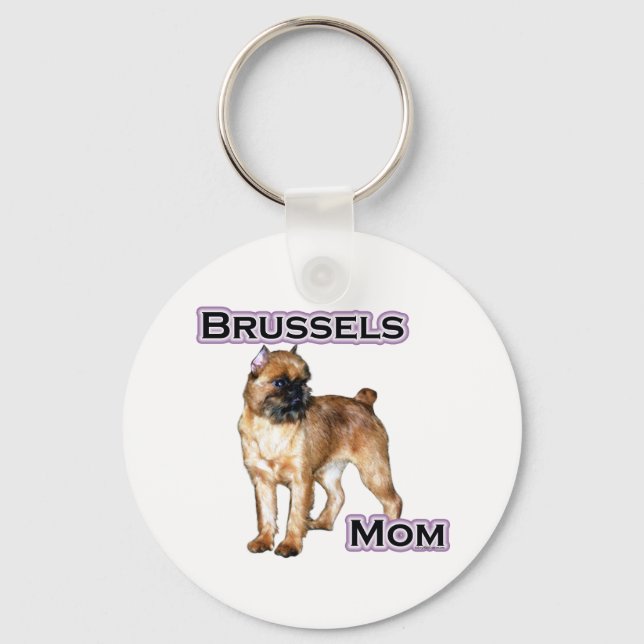 Chaveiro Bruxelas Griffon Mãe; Mãe de Bruxelas Griffon (Frente)