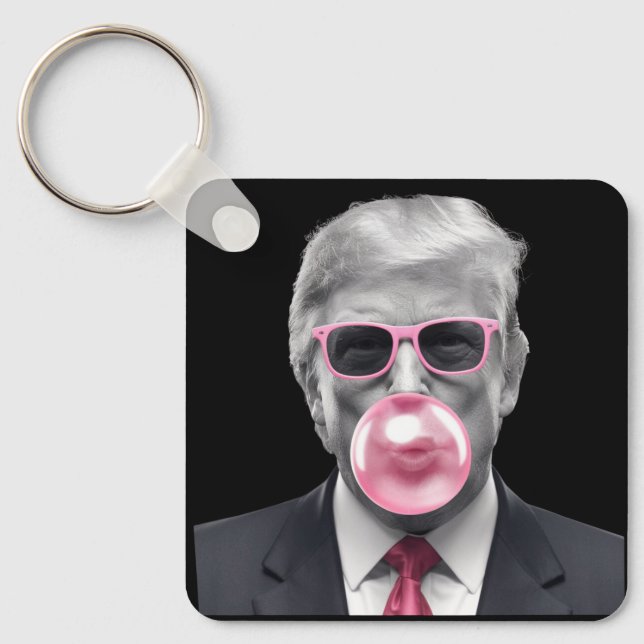 Chaveiro Bubble Gum Trump Donald Trump 2024 Votação em Trum (Frente)