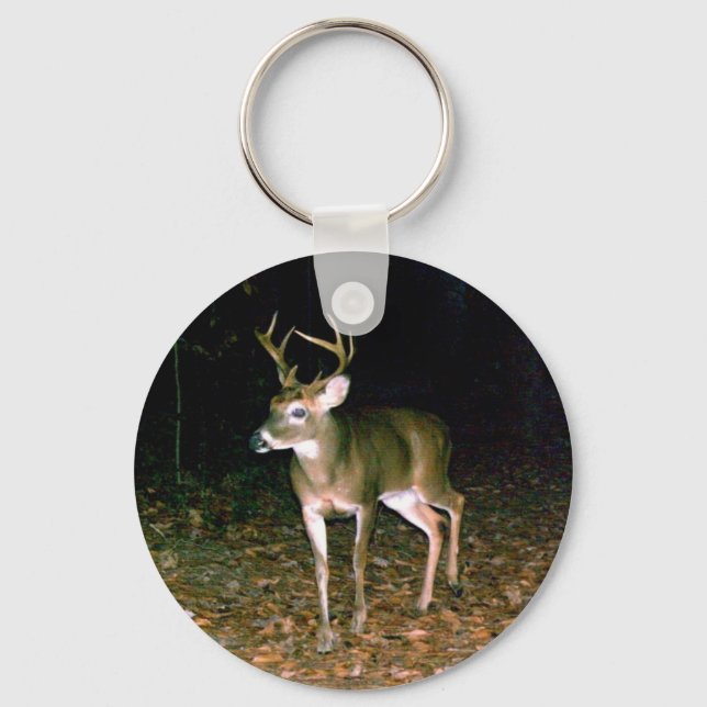 Chaveiro Buck Deer de cauda branca (Frente)