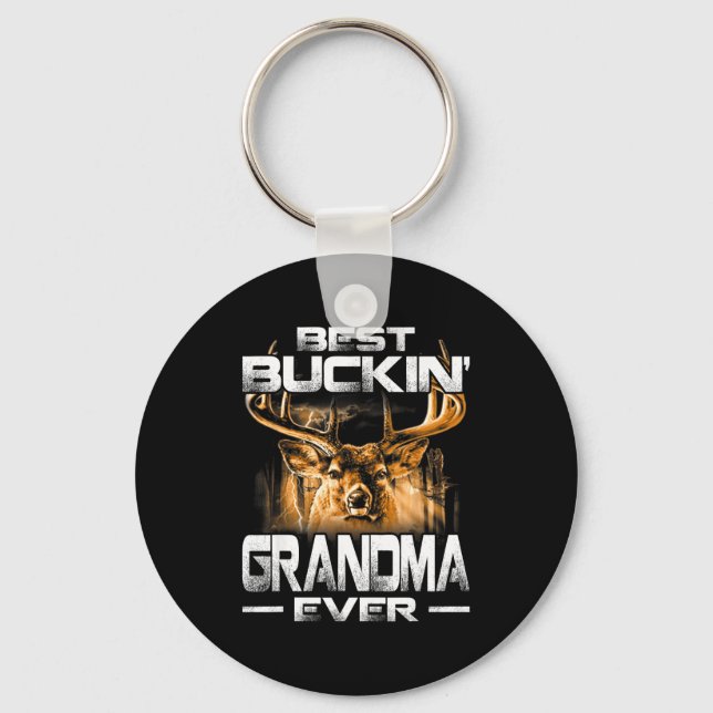 Chaveiro Buckin' Grandma Ever Shirt Deer Hunting Bucking Fa (Frente)