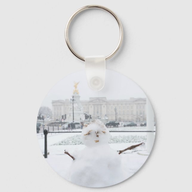 Chaveiro Buckingham Palace Snowman London (Frente)