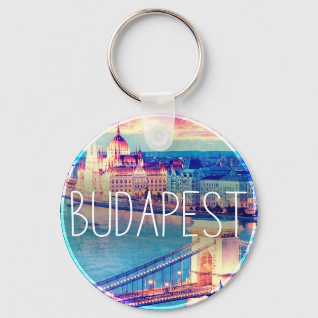 Chaveiro Budapest vintage, circle (Frente)