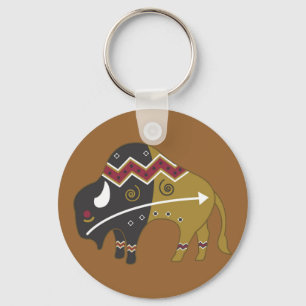 Chaveiro Búfalo indiano tribal