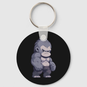 Chaveiro Buff Alpha Silverback Gorilla Ape Design Boxing Go