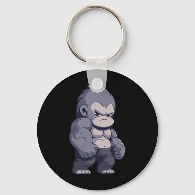Chaveiro Buff Alpha Silverback Gorilla Ape Design Boxing Go (Frente)