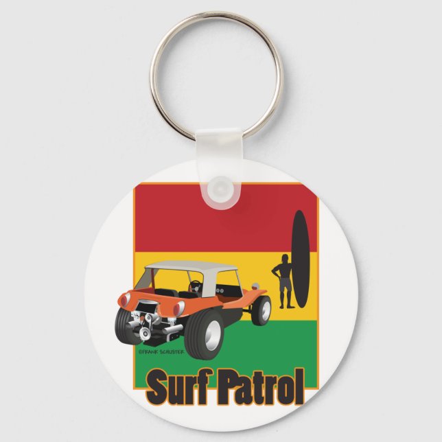 Chaveiro Buggy do Surfpatrulha da Rasta jamaicana (Frente)