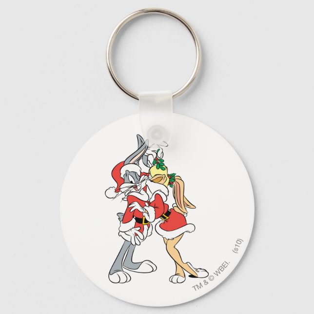Chaveiro BUGS BUNNY™ e Lola Mistletoe Kiss (Frente)