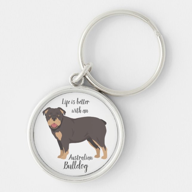 Chaveiro Buldogue australiano (Frente)
