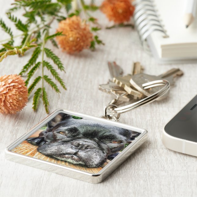 Chaveiro Buldogue francês (Lateral)