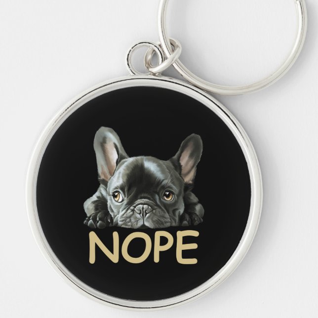 Chaveiro Buldogue Francês | Franchie Nope Gifts (Frente)