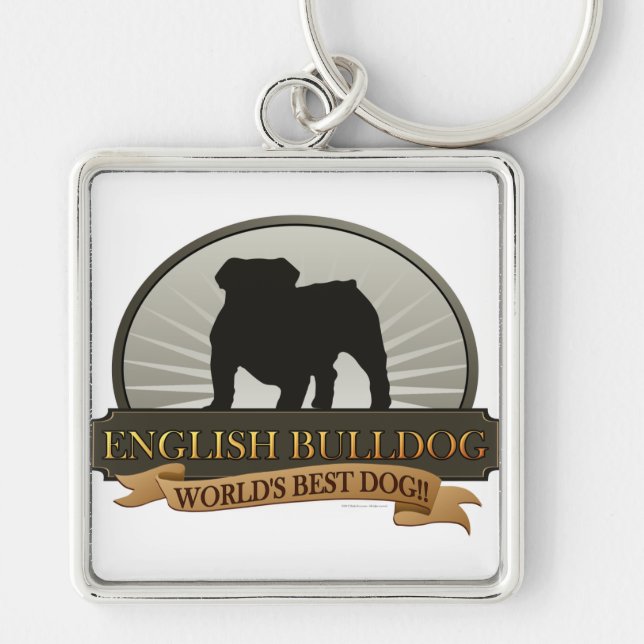 Chaveiro Buldogue inglês (Frente)