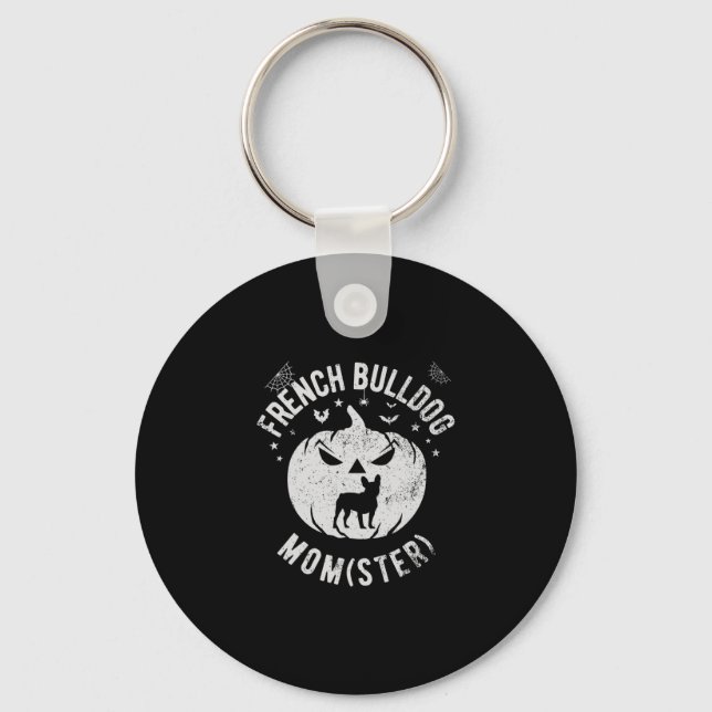 Chaveiro Buldogue Momster - Halloween (Frente)
