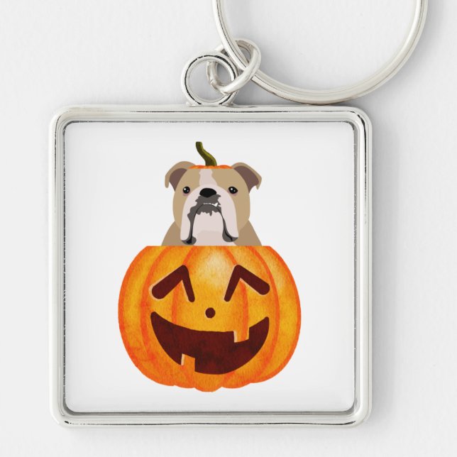 Chaveiro Buldogue Pumpkin (Frente)