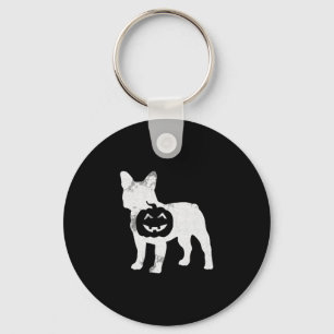 Chaveiro Buldogue Pumpkin Preguiçoso Halloween Figurume Cac