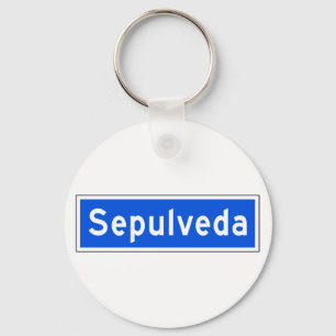 Chaveiro Bulevar de Sepulveda, Los Angeles, sinal de rua de