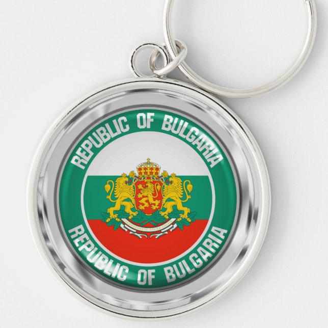 Chaveiro Bulgária Round Emblem (Frente)
