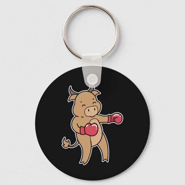 Chaveiro Bull faz boxing (Frente)